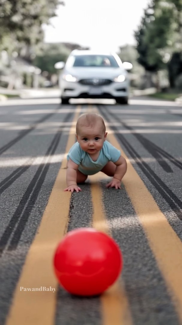 ⁣Baby, and a Real Hero Dog #pets #shorts