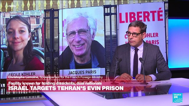 France 'very concerned' for citizens held in Tehran prison hit by Israel