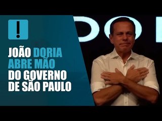 "Garcia será governador do estado de São Paulo, e será reeleito", afirma Doria