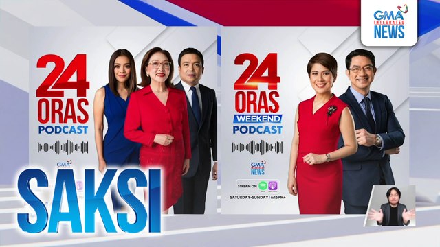24 Oras at 24 Oras Weekend, mapakikinggan sa Spotify at Apple Podcasts simula ngayong gabi | Saksi