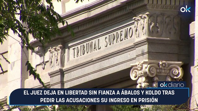 El juez deja en libertad sin fianza a Ábalos y Koldo tras pedir las acusaciones su ingreso en prisión