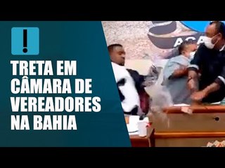 Vereador agride presidente de Câmara na Bahia durante sessão