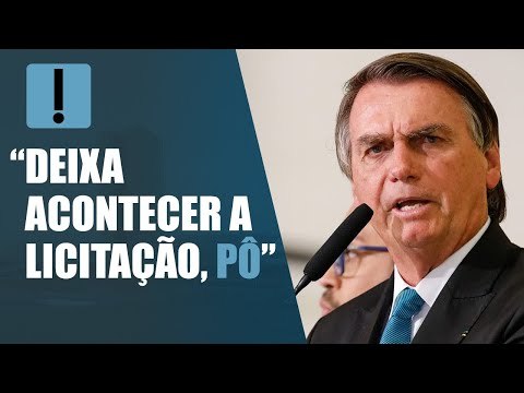 Bolsonaro se irrita com reportagens sobre licitação de ônibus