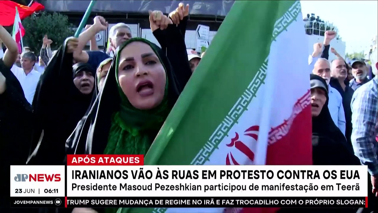 EUA NA GUERRA ENTRE ISRAEL E IRÃ | JORNAL DA MANHÃ - 23/06/2025