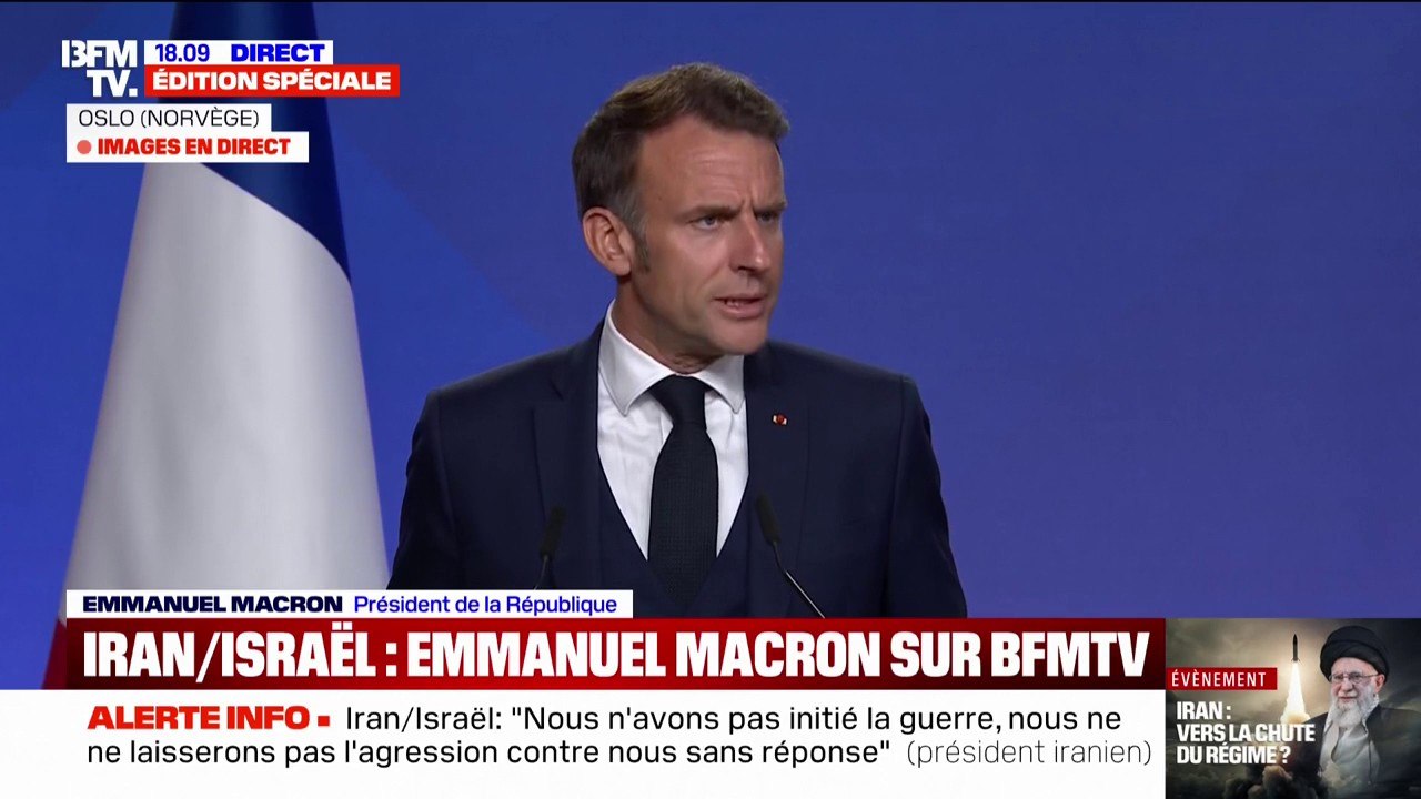 Frappes américaines en Iran: "Il n'y a pas de légalité à ces frappes", déclare Emmanuel Macron
