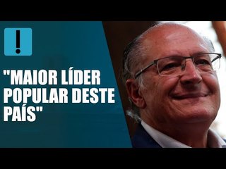Alckmin chama Lula de "maior líder popular deste país"