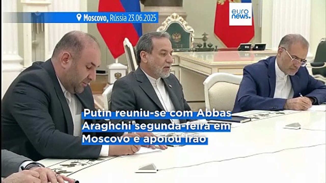 Ministro iraniano dos Negócios Estrangeiros encontra-se com Putin