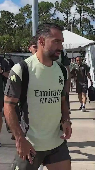 Así llegó el Real Madrid a entrenar tras ganar al Pachuca