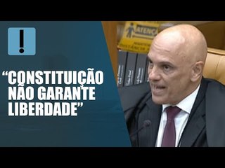 Moraes: “Constituição não garante liberdade para a prática de atividades ilícitas”
