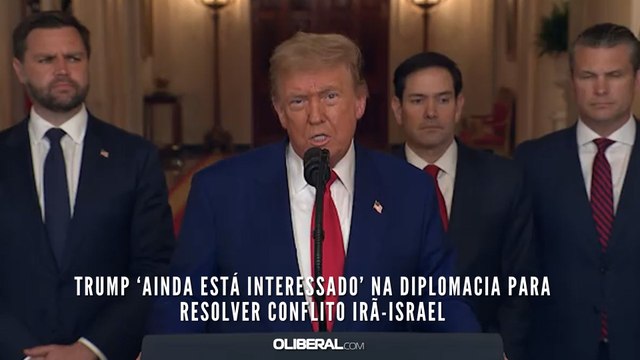 Trump ‘ainda está interessado’ na diplomacia para resolver conflito Irã-Israel