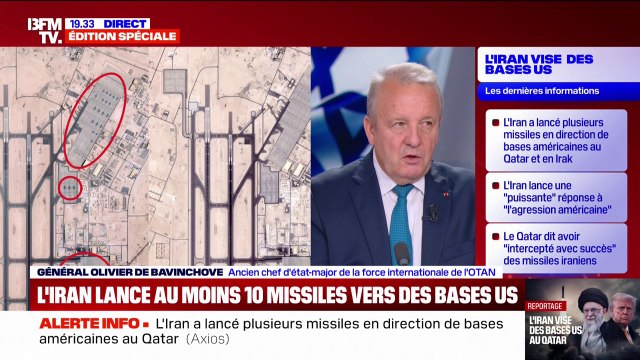Riposte iranienne contre les États-Unis: les Américains avaient retiré leurs avions de la base d'Al-Udeid, au Qatar