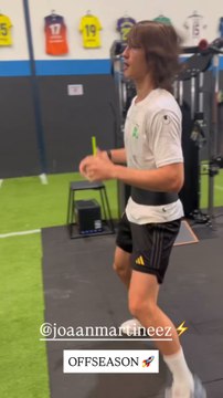 El entrenamiento de Joan Martínez, el central que apunta al primer equipo del Real Madrid