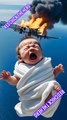 Chick rescued a cute baby from a met plane crash #cute#baby#cutebaby