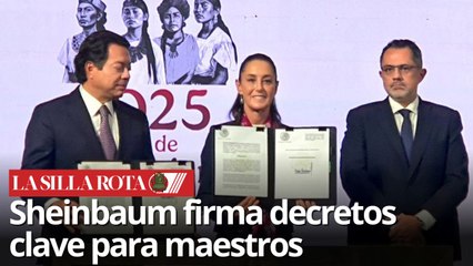 Reubicación docente y retiro más temprano: los nuevos decretos de Sheinbaum