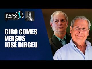 José Dirceu cutuca Ciro Gomes; pedetista responde