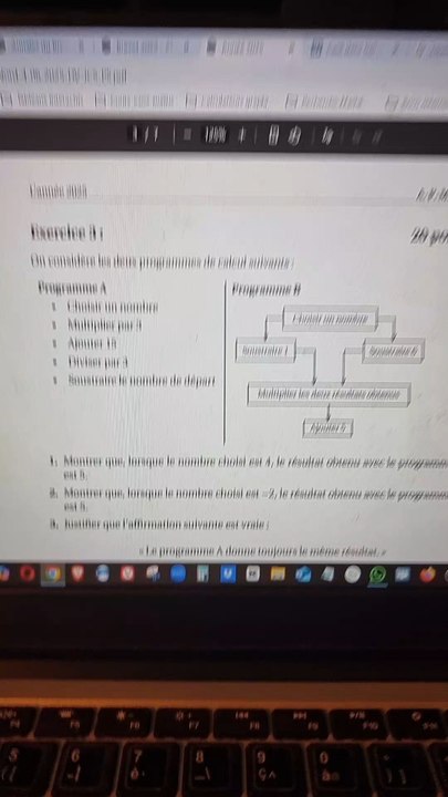 Correction DNB Maths exercice 3 sur les programmes de calcul.#calcul #algebra #equation #dnb #brevet #brevet2025