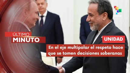 Sánchez: Resalta la fortaleza de las relaciones entre Irán y Rusia
