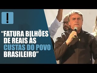 "Petrobras fatura bilhões às custas do povo", diz Bolsonaro