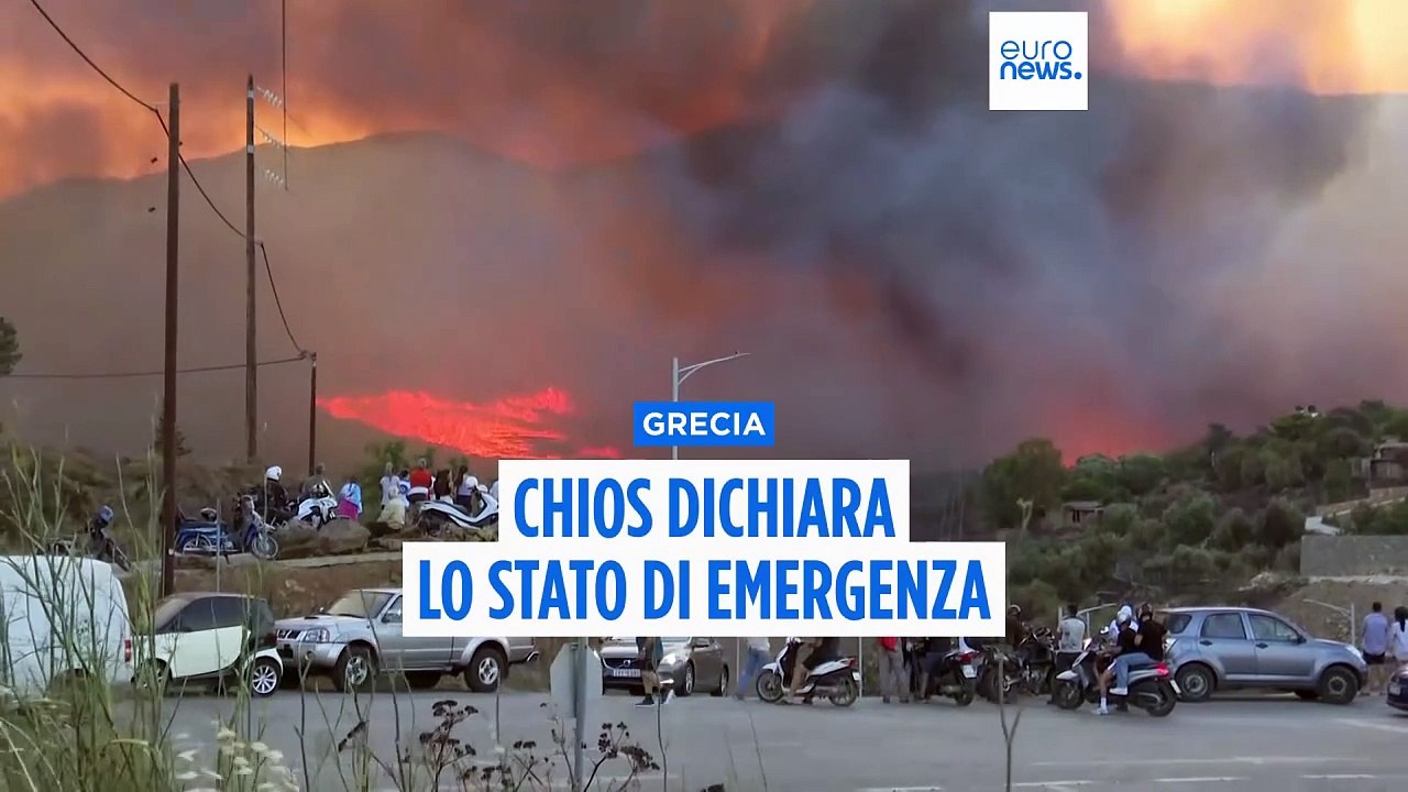 Grecia, incendi: Isola di Chios dichiara lo stato di emergenza
