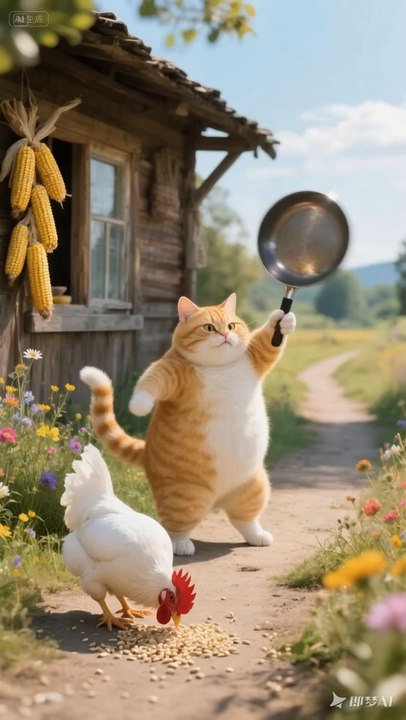 The unlucky orange cat! #funny