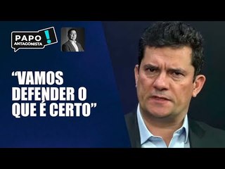 "Quem espalha fake news é covarde e mentiroso", diz Sergio Moro