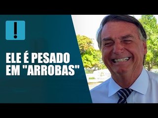 Bolsonaro diz a apoiador negro que ele é pesado em "arrobas"