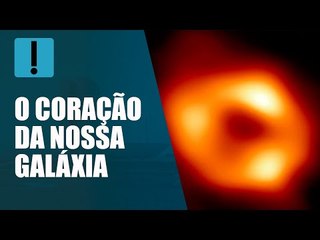 Cientistas revelam a 1ª imagem do buraco negro localizado no centro da Via Láctea.