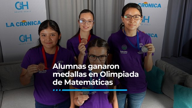 Alumnas de BC ganaron medallas de plata y bronce en Olimpiada Nacional de Matemáticas