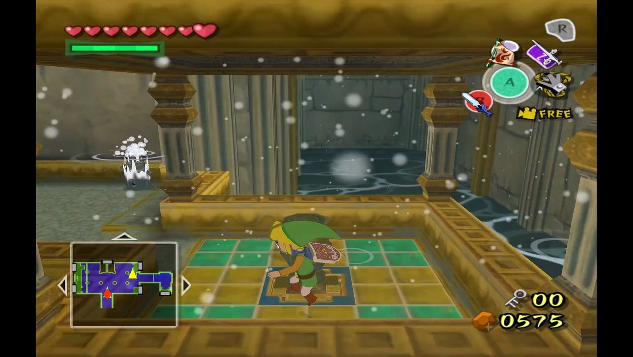 Wind Waker. Messing with added underwater actor in Tower of Gods