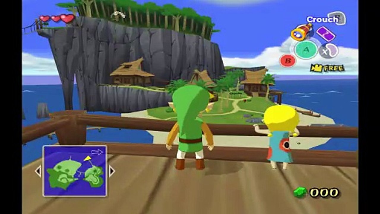 Wind Waker. DMSpot0. Trying to Trigger tetra dropping to forest CS in this area (Didn't work)