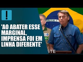 Bolsonaro defende PRF e critica cobertura da imprensa