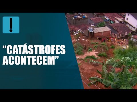 “Catástrofes acontecem”, diz Bolsonaro, após sobrevoar áreas atingidas pela chuva em PE