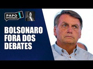 Bolsonaro diz que não vai participar dos debates no primeiro turno