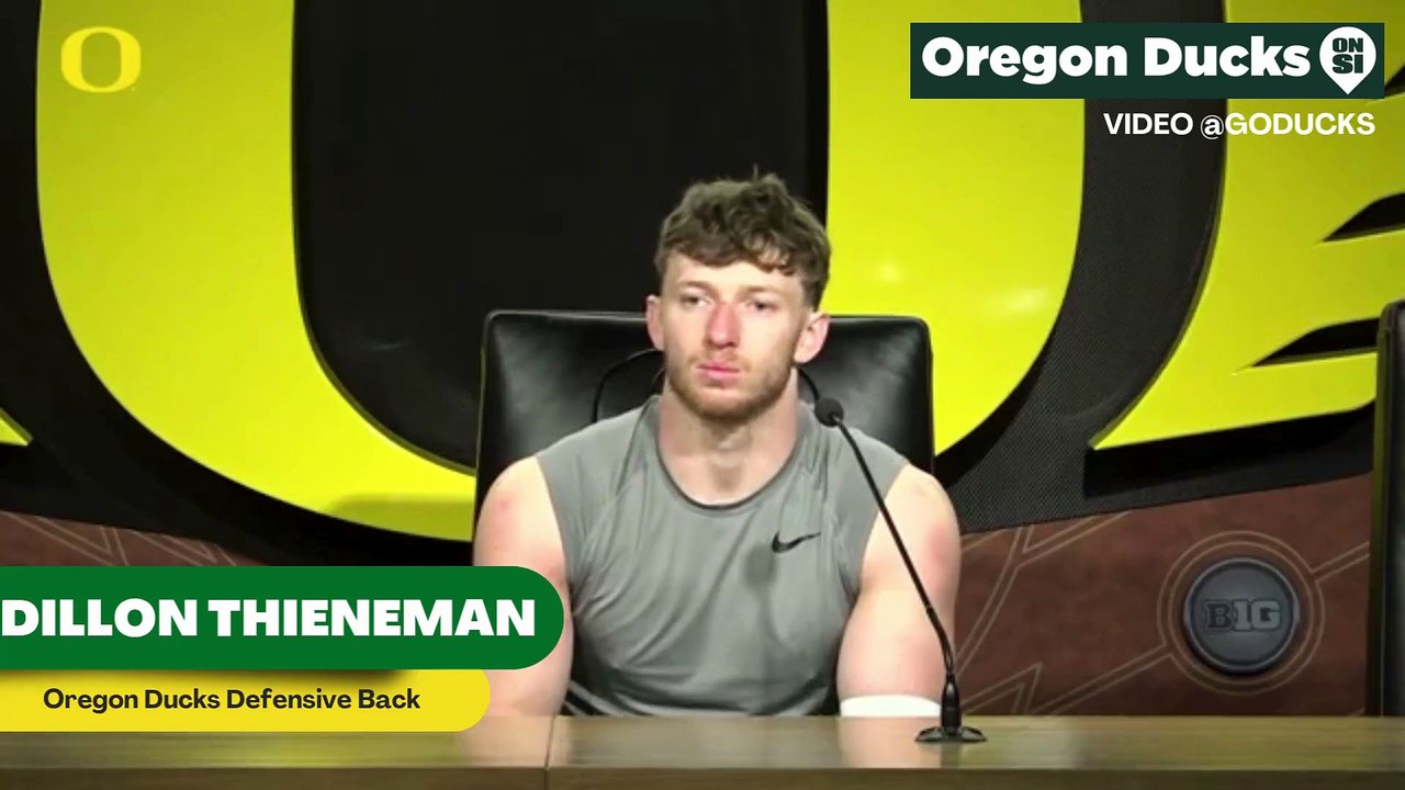 Oregon Ducks Defensive Back Dillon Thieneman Addresses Being A Role Model For The Team While Still Learning