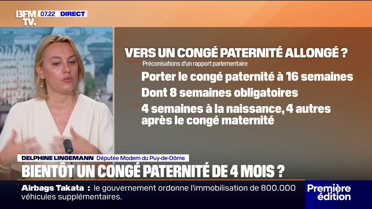 "Les papas ne sont pas assez associés à la paternité": un rapport parlementaire propose de porter le congé paternité à 4 mois