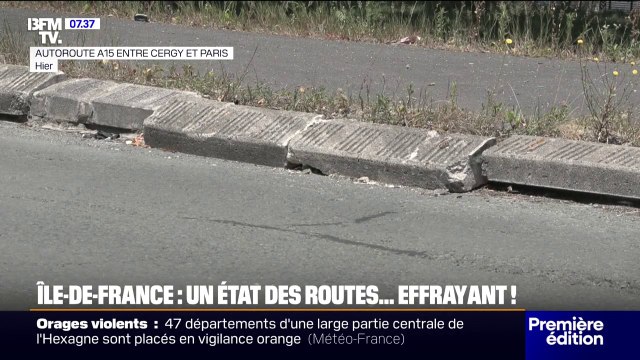 La Cour des comptes pointe le mauvais état des routes en Île-de-France