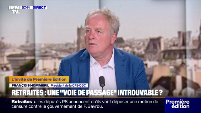 Conclave sur les retraites: Le patronat n'a pas joué le jeu , estime François Hommeril (CFE-CGC)