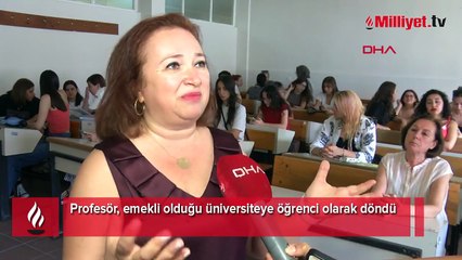 Profesör, emekli olduğu üniversiteye öğrenci olarak geri döndü