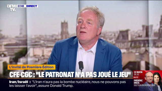 Retraites: François Bayrou joue sa longévité politique , affirme François Hommeril (CFE-CGC)