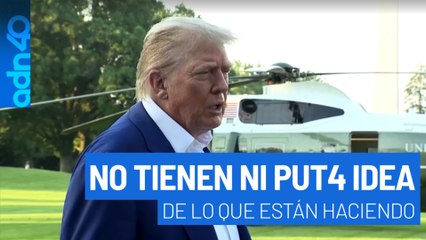 Trump dice que Irán e Israel ya no tienen ni put4 idea de lo que están haciendo