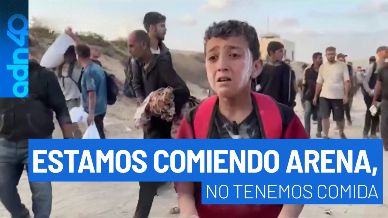 Estamos comiendo arena, no tenemos comida; denuncia un niño palestino