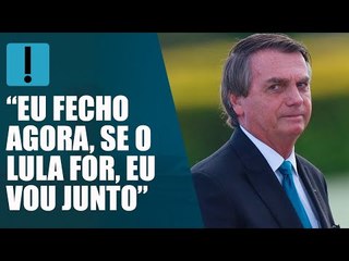 “Se Lula for, vou junto”, diz Bolsonaro sobre debates no 1º turno