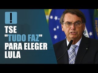 Bolsonaro diz que TSE "tudo faz" para eleger Lula