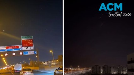 Explosions seen over Doha after Iran targets US base