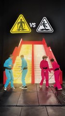 Slippery vs Sticky Stairs