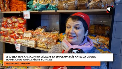 Se jubila tras casi cuatro décadas la empleada más antigua de una tradicional panadería de Posadas