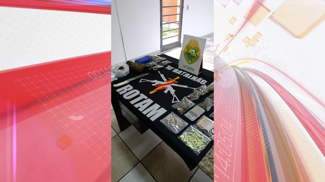 Polícia desarticula ponto de tráfico de drogas em Apucarana; vídeo