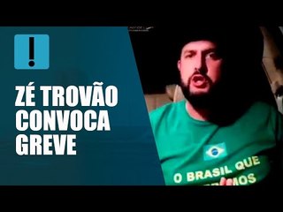 Com apoio de Jair Bolsonaro, Zé Trovão convoca greve de caminhoneiros