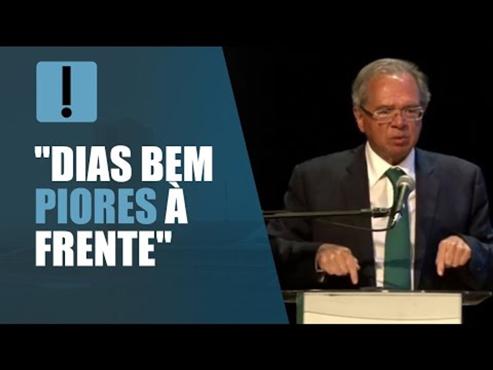 "Dias bem piores à frente", diz Guedes, sobre economia mundial