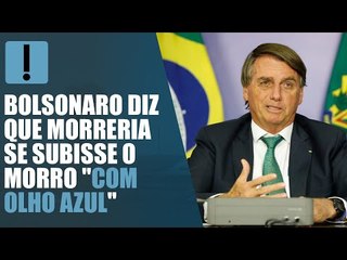 Sobre mortes de Dom e Bruno, Bolsonaro diz que morreria se subisse o morro "com olho azul"